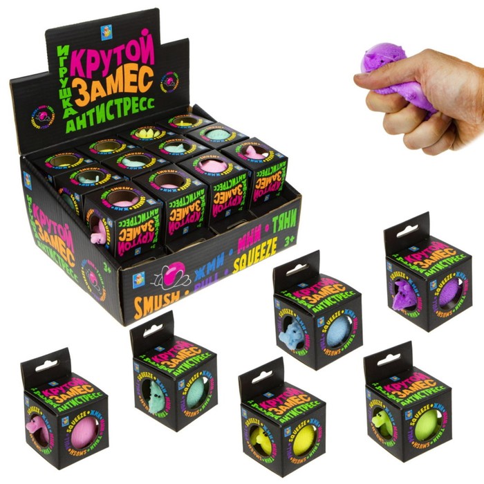 

Игрушка-антистресс «Динозавр», 7х5 см, цвета МИКС