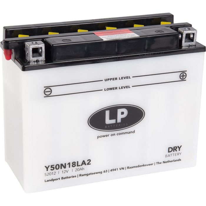Аккумулятор Landport Y50-N18L-A2, 12 В, 20 Ач, пуск ток 260 А, обратная (- +)
