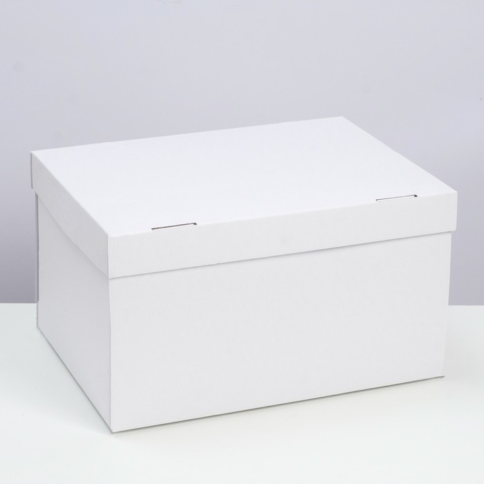 Коробка складная, крышка-дно, белая, 35 х 25 х 20 см коробка складная белая 25 х 20 х 5 см