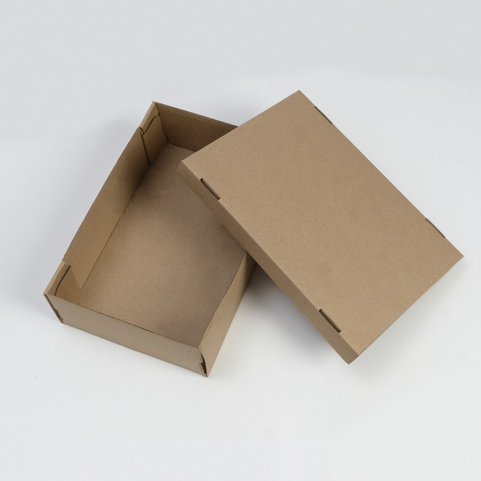 Коробка складная, крышка-дно 30 х 20 х 9 см, бурая