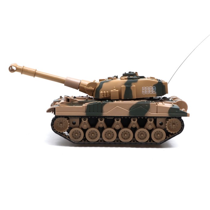 

Танк радиоуправляемый «Атака», работает от аккумулятора, свет и звук, цвет коричневый