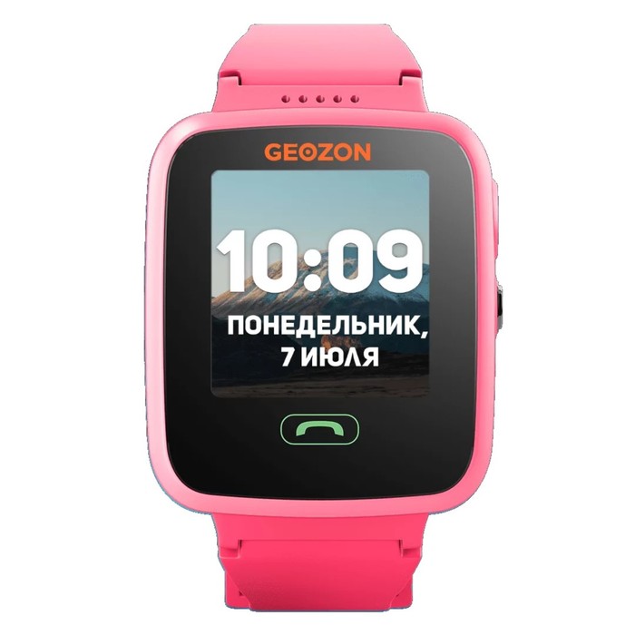 фото Детские смарт-часы geozon aqua g-w04pnk, 1.44", ips, sim, камера, gps, 600 мач, розовые