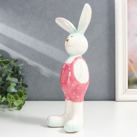 

Сувенир керамика "Зайчик в розовом комбинезоне" 11,8х6,5х24 см
