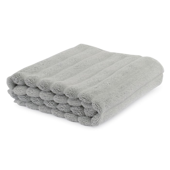 Полотенце для рук Waves Essential серого цвета, размер 50х90 см
