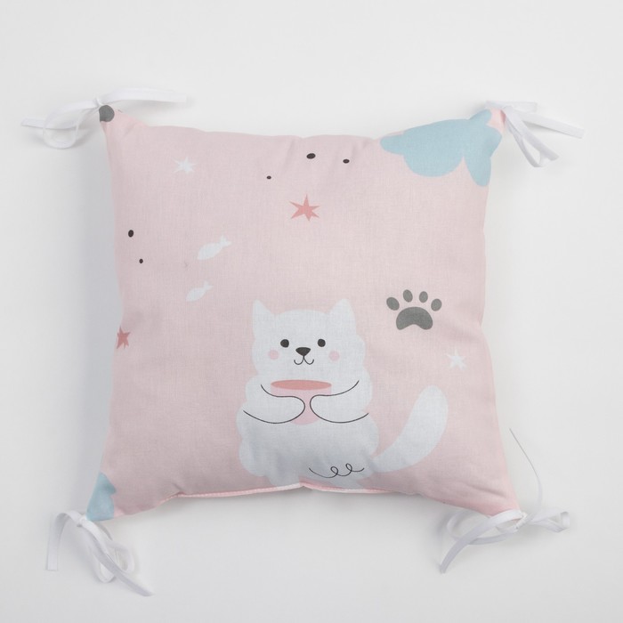

Бортики в кроватку Крошка Я "Sweet cats" (35х35 см - 8 шт), 100% хлопок