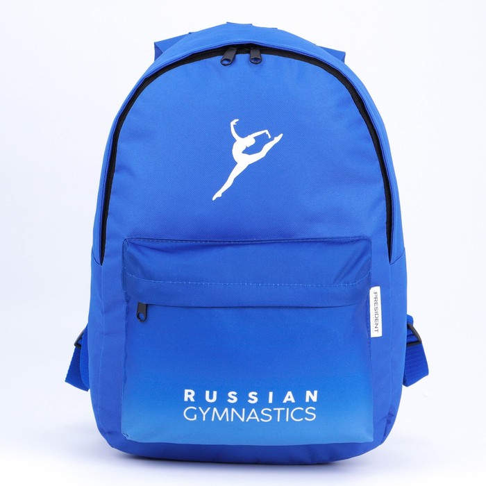 фото Рюкзак «гимнастика» putin team, 29 x 13 x 44 см, отд на молнии, н/карман, голубой