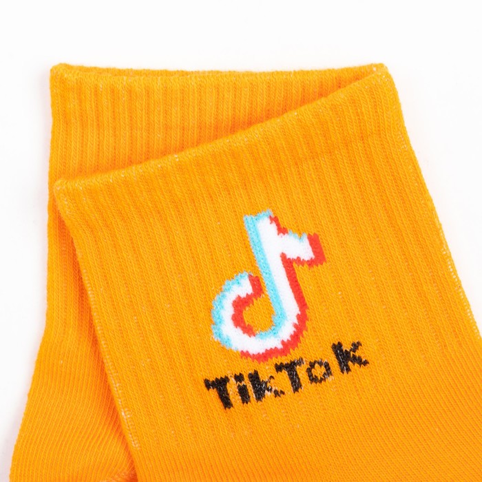 

Носки детские TikTok, цвет оранжевый, размер 20 (8-10 лет)