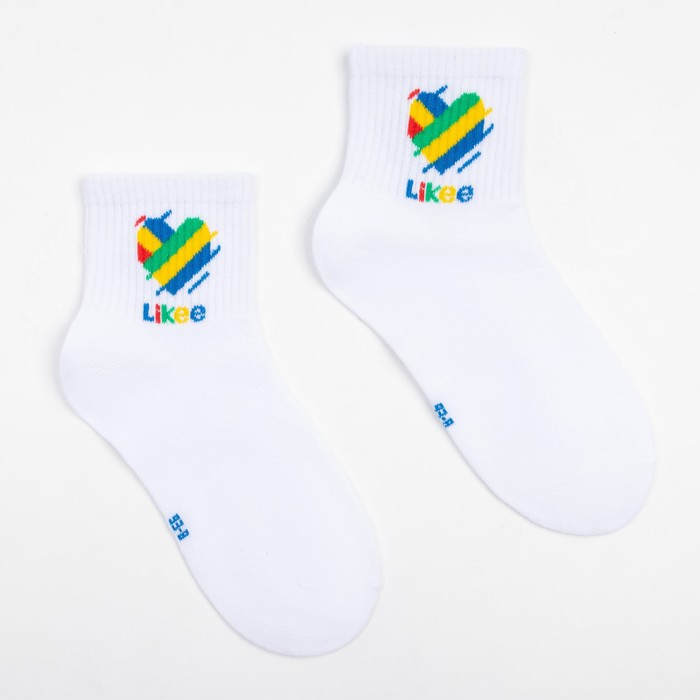

Носки детские Likee, цвет белый, размер 22 (10-12 лет)