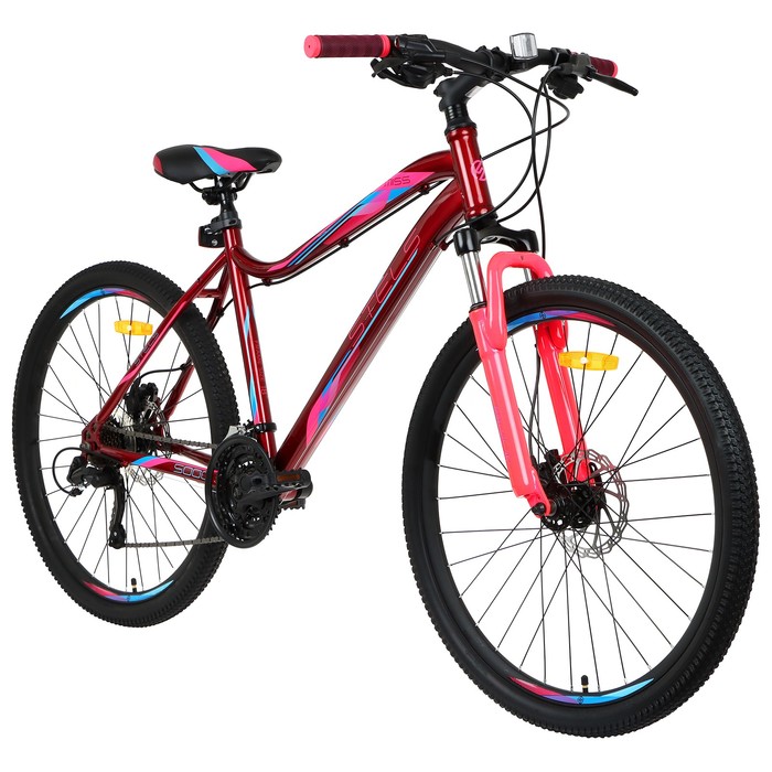 

Велосипед 26" Stels Miss-5000 D, V020, цвет вишнёвый/розовый, размер 18"