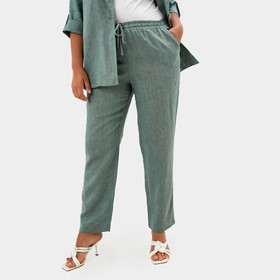 

Брюки женские MIST plus-size, размер 50, цвет зелёный