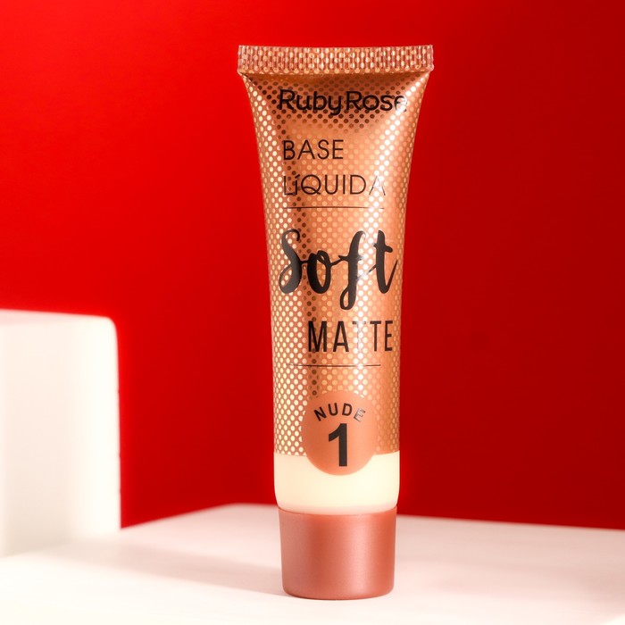 Тональная основа Ruby Rose, матирующая, Soft Matte, Nude, тон 1, 29 мл