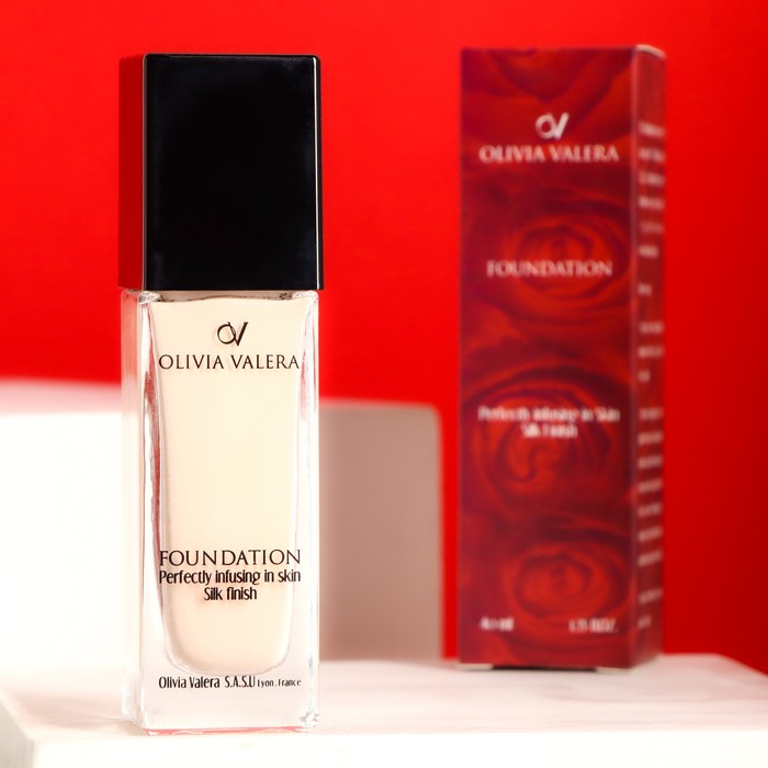 Тональная основа для макияжа Olivia Valera матирующая, тон 01, 40 мл