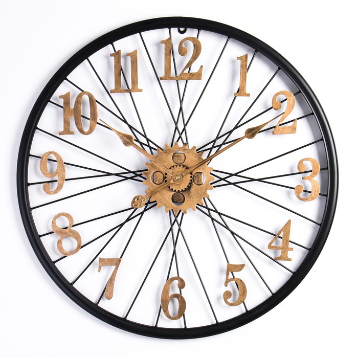 Часы настенные, серия: Лофт, плавный ход, d-60 см настенные часы механизм плавный ход 1аа d 60 см