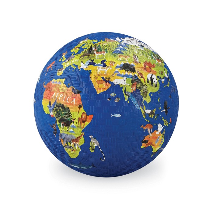 Мяч Crocodile Creek «Карта мира», 13 см