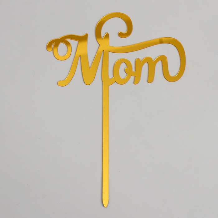 Топпер «Мама», цвет золото топпер мама цвет золото