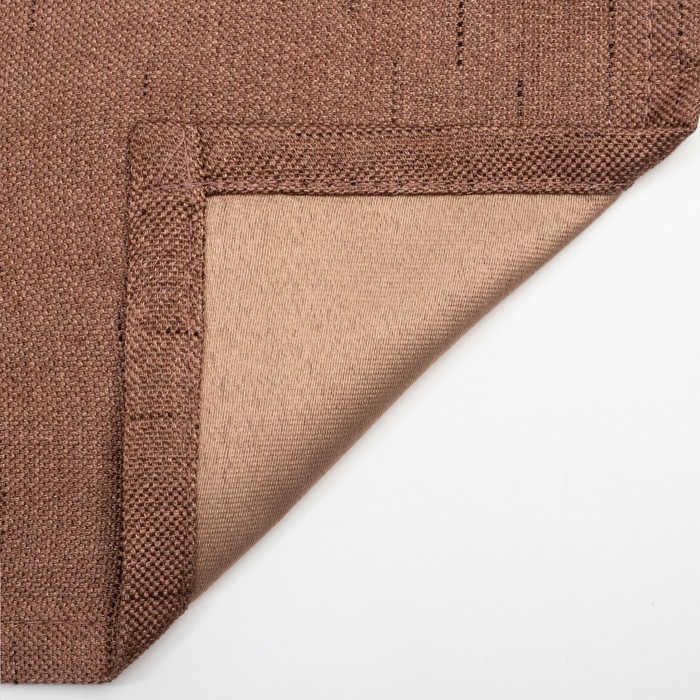 Штора портьерная Этель «Классика» цвет коричневый, на шторн.ленте 270х300 см,100% п/э