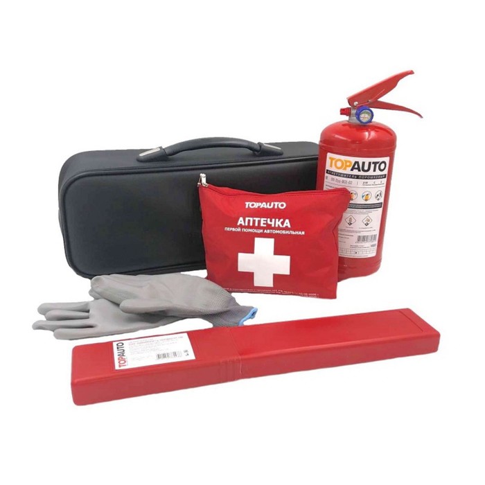 фото Набор автомобилиста emergency kit 3 (сумка , аптечка по приказу, оп-2, знак, перчатки топавто