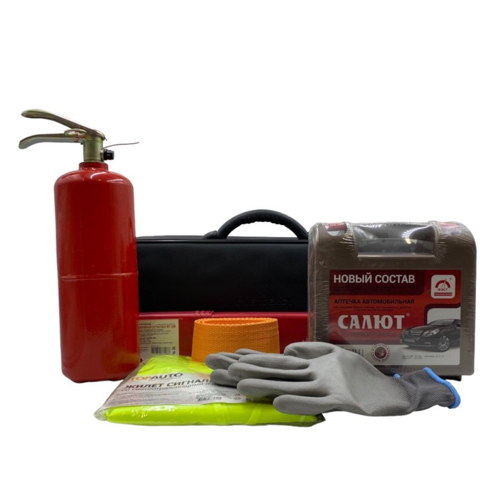 фото Набор автомобилиста emergency kit 4 (сумка аптечка по ту,оп-2, знак, перчатки) топавто