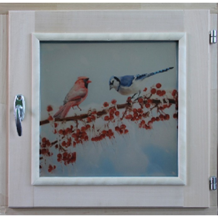 Окно «Зима», 50 × 50 см, однокамерный стеклопакет, уплотнитель