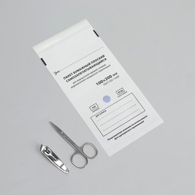 Пакет для стерилизации, 100 × 200 мм, цвет белый Ош