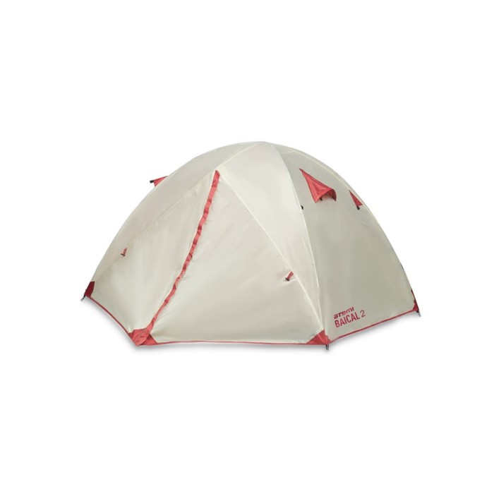 Палатка туристическая Atemi BAIKAL 2B, 2-местная, цвет серый/красный палатка туристическая atemi storm 2 cx 2 местная цвет серый