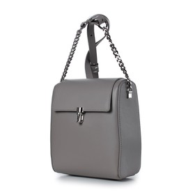 

3920 Сумка мессенджер, отдел на клапане, цвет серый 18,5х21,5х9см