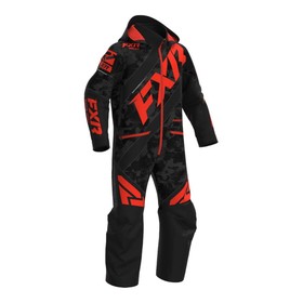 

Комбинезон детский FXR CX, с утеплителем, черный, серый, красный, L (134-146)