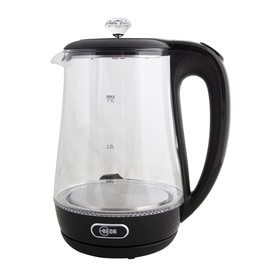 

Чайник электрический Beon BN-3023, стекло, 1.7 л, 2200 Вт, подсветка, черный