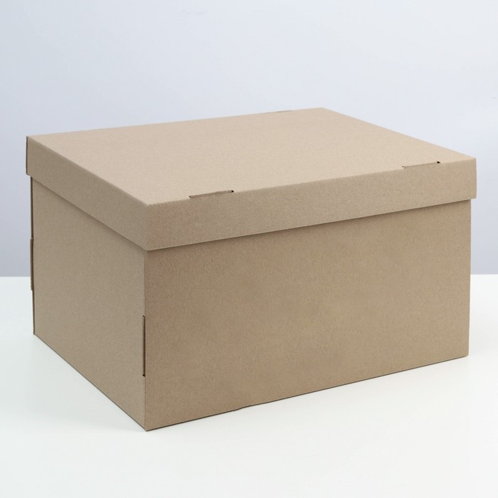 Коробка складная, крышка-дно, бурая, 37 х 28 x 18 см коробка складная крышка дно бурая 38 х 33 х 30 см