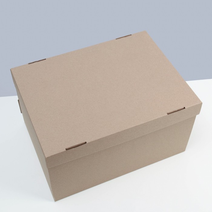 Коробка складная, крышка-дно 35 х 25 х 20 см, бурая