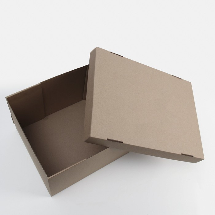 Коробка складная, крышка-дно 35 х 25 х 20 см, бурая