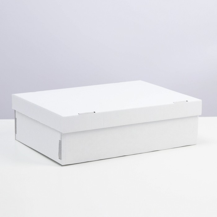 Коробка складная, крышка-дно, белая, 30 х 20 х 9 см коробка складная крышка дно с окном белая 30 х 30 х 20 см