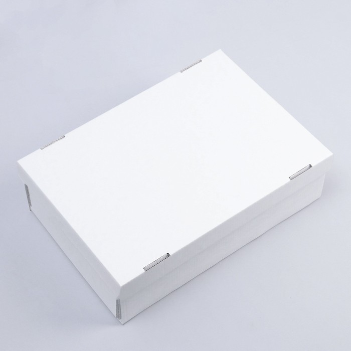 Коробка складная, крышка-дно 30 х 20 х 9 см, белая