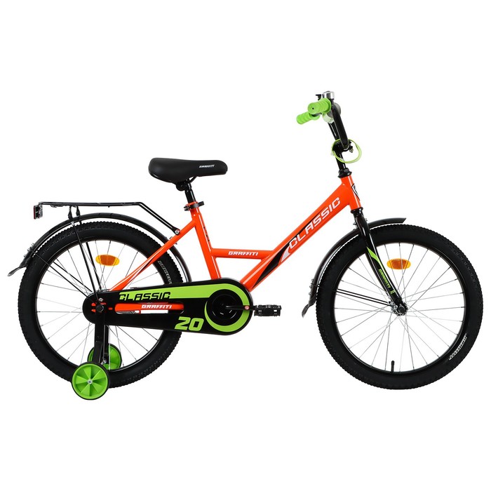 фото Велосипед 20" graffiti classic, цвет оранжевый/зеленый