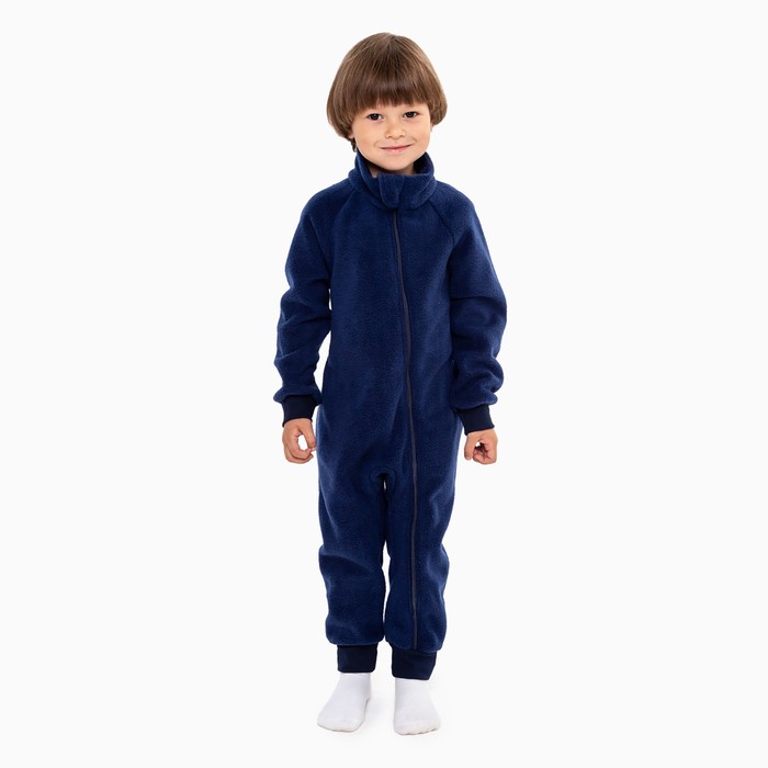 Комбинезон для мальчика, цвет тёмно-синий, рост 98-104 см (30) пижама для мальчика дино цвет голубой тёмно синий рост 98 104 см