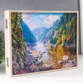 

Ключница "Речка в горах" 25,8х20,8х5 см МИКС