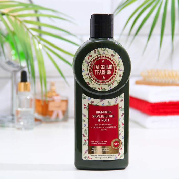Шампунь Таежный Травник для ослабленных и склонных к выпадению волос, 40 мл