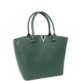 

28216 Сумка шопер, отдел на молнии, цвет зеленый 45х30х13,5см