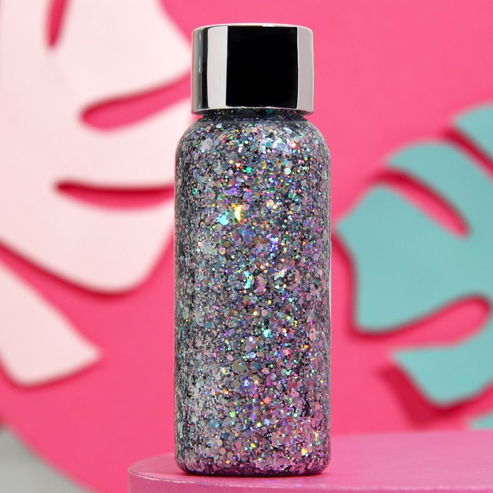

Глиттер для лица и тела Shine Girl, 37 мл, оттенок серебристый
