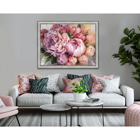 

Картина "Королевские пионы 1" 70/100 рама 60-821Т