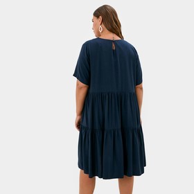 

Платье женское MIST plus-size, размер 54, цвет тёмно-синий