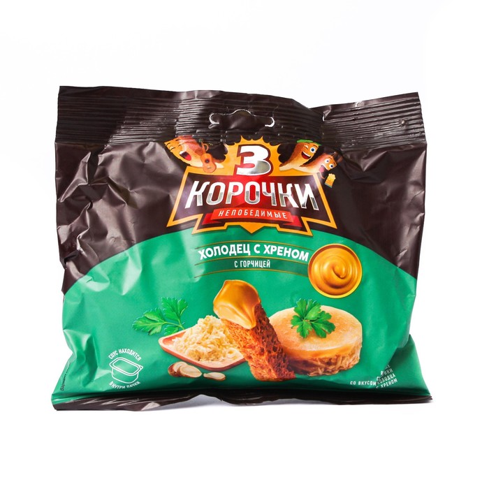 

Сухарики 3 Корочки ржан. Холодец/хрен соус 60г+20г
