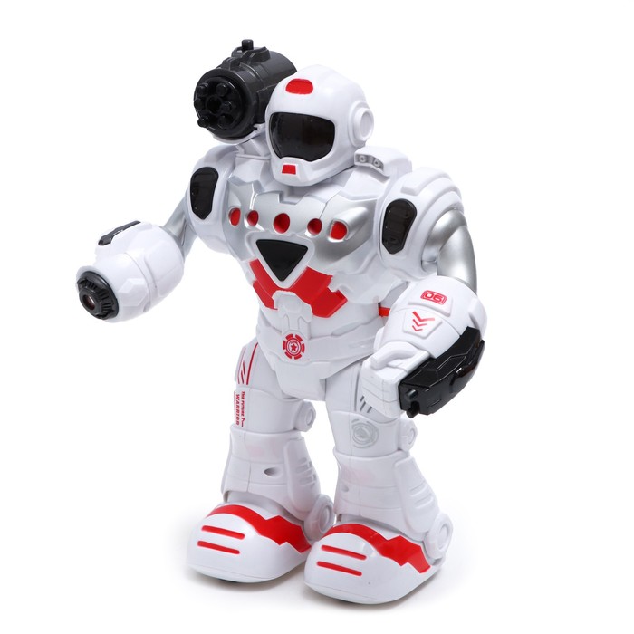 Робот «Герой», световые и звуковые эффекты, работает от батареек, цвет красный