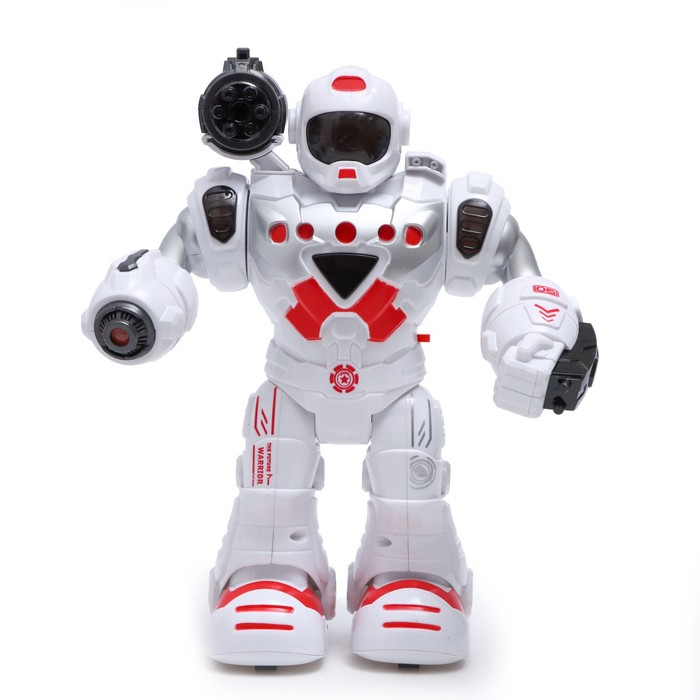 Робот «Герой», световые и звуковые эффекты, работает от батареек, цвет красный