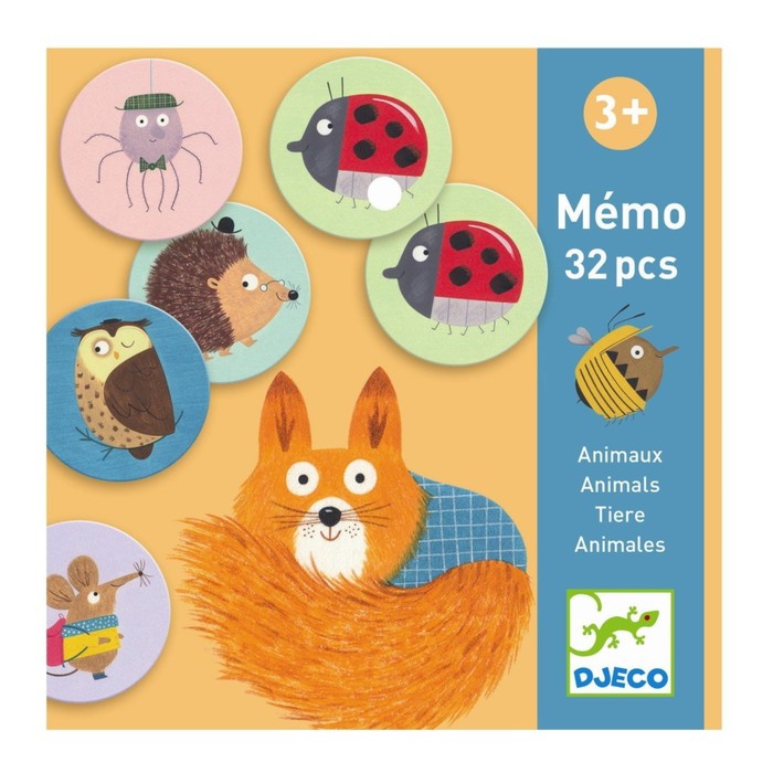 Карточная игра-мемори Djeco «Животные»