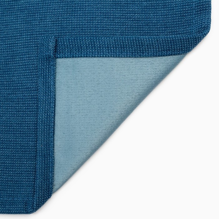 Штора портьерная Этель «Структурная», цвет синий, на шторной ленте, 250х265 см, 100% п/э
