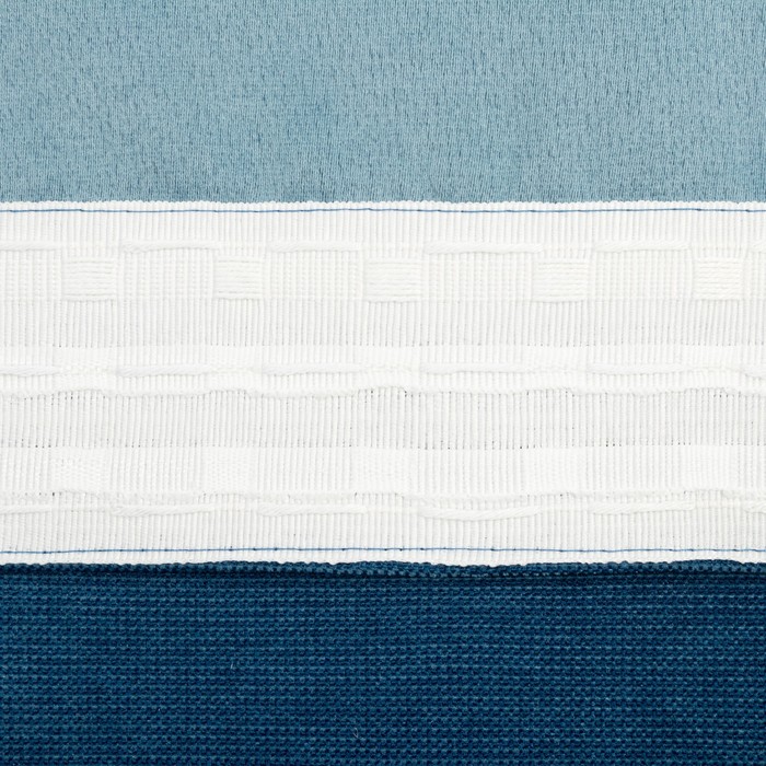 Штора портьерная Этель «Структурная», цвет синий, на шторной ленте, 270х300 см, 100% п/э