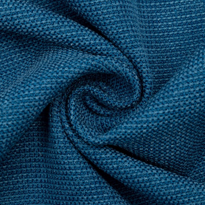 Штора портьерная Этель «Структурная», цвет синий, на шторной ленте, 270х300 см, 100% п/э
