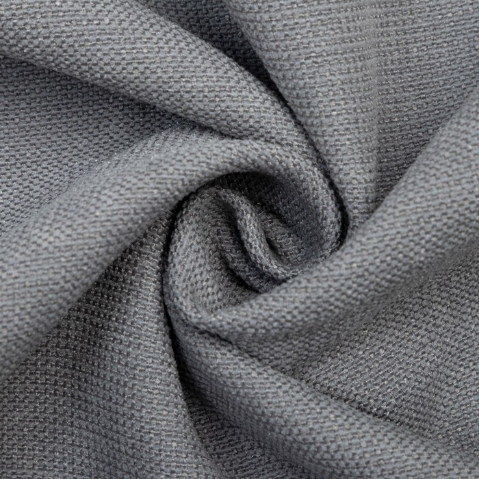 Штора портьерная Этель «Структурная», цвет серый, на шторной ленте, 130х300 см, 100% п/э