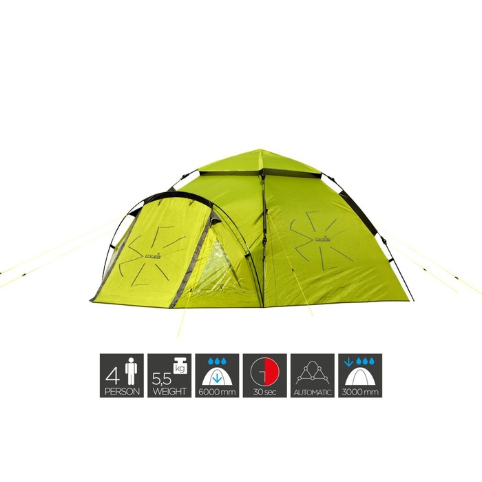 палатка шатер norfin torino nf полуавтоматическая nf 10803 Палатка полуавтоматическая 4-х мест. Norfin HAKE 4 NF